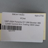 1997-2004 Porsche 911 996 Boxster 986 Lower Control Arm Trailing OEM Used