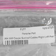 1995-1998 Porsche 911 964 993 Coupe Sunroof Cables Right Left Pair OEM Used