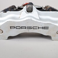 2004-2010 Porsche Cayenne Left Front Brake Caliper Brembo Silver 18ZL OEM