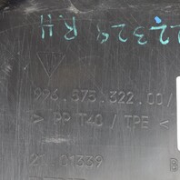 97-04 Porsche 911 996 Boxster 986 Right Radiator Air Duct Shroud OEM 99657532200