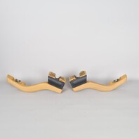 1995-1998 Porsche 911 993 Door Grab Pull Beige Leather Pair OEM Used