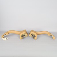 1995-1998 Porsche 911 993 Door Grab Pull Beige Leather Pair OEM Used