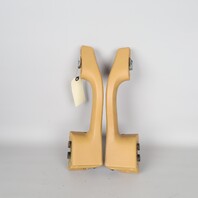 1995-1998 Porsche 911 993 Door Grab Pull Beige Leather Pair OEM Used