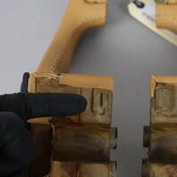 1995-1998 Porsche 911 993 Door Grab Pull Beige Leather Pair OEM Used