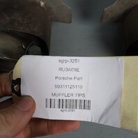 1995-1998 Porsche 911 993 Exhaust Muffler Tip Right Left Pair Set OEM
