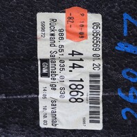 1997-2004 Porsche Boxster 986 Engine Firewall Carpet Beige 98655103501 OEM