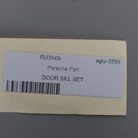 2011-2018 Porsche Cayenne Door Sill Trim Plate Set "Cayenne S" OEM