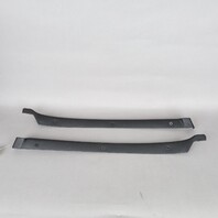 1990-1998 Porsche 911 964 993 Coupe Quarter Window Trim Pair Black OEM Used