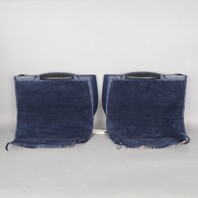1995-1998 Porsche 911 993 Coupe Rear Seat Backrest Pair Midnight Blue OEM Used
