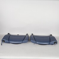 1995-1998 Porsche 911 993 Coupe Rear Seat Backrest Pair Midnight Blue OEM Used