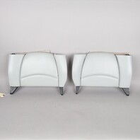 1995-1998 Porsche 911 993 Coupe Rear Seat Backrest Pair Marble Grey OEM Used