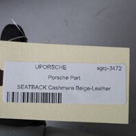 1995-1998 Porsche 911 993 Coupe Rear Seat Backrest Pair Marble Grey OEM Used