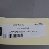 1995-1998 Porsche 911 993 Coupe Rear Seat Backrest Pair Black OEM Used