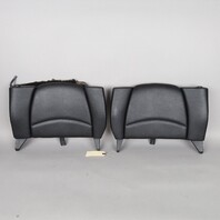 1995-1998 Porsche 911 993 Coupe Rear Seat Backrest Pair Black OEM Used