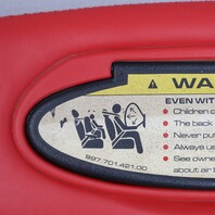 2006-2012 Porsche 911 997 Convertible Left Sun Visor Red Leather OEM