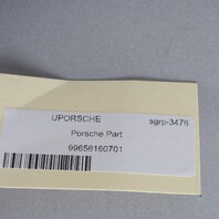 2006-2012 Porsche 911 997 Convertible Left Sun Visor Red Leather OEM