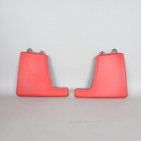 05-12 Porsche 911 Boxster Cayman Stereo Side Trim Set Leather Red OEM