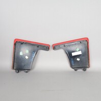 05-12 Porsche 911 Boxster Cayman Stereo Side Trim Set Leather Red OEM