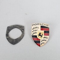 Porsche 911 Boxster Cayenne Hood Emblem Crest Badge 99355921100 OEM Used