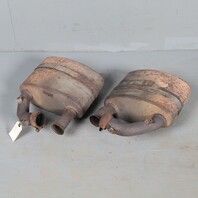 1995-1998 Porsche 911 993 Exhaust Muffler Right Left Pair 99311104504 OEM Used