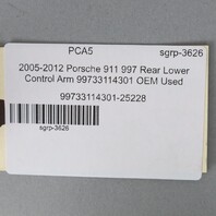 2005-2012 Porsche 911 997 Rear Lower Control Arm 99733114301 OEM Used