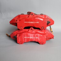 2002-2012 Porsche 911 996 997 Front Brake Calipers Brembo Set Pair Red OEM Used