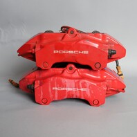2002-2012 Porsche 911 996 997 Front Brake Calipers Brembo Set Pair Red OEM Used