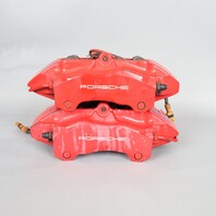 2002-2012 Porsche 911 996 997 Front Brake Calipers Brembo Set Pair Red OEM Used