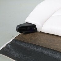 1995-1998 Porsche 911 993 Coupe Rear Seat Backrest Pair Leather Grey OEM Used