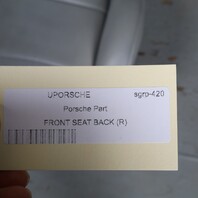 1995-1998 Porsche 911 993 Front Seat Upper Backrest Marble Grey OEM Used