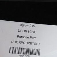 1990-1998 Porsche 911 993 Door Panel Pocket Left Right Pair Black OEM NOTE