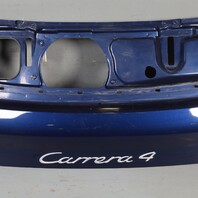 1999-2004 Porsche 911 Bare Engine Deck Lid Cover Lapis Blue OEM 99651201101