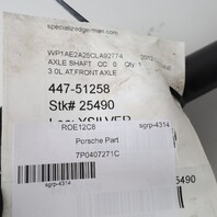 2011-2018 Porsche Cayenne 3.0 / 3.6 Front Axle Shaft 95834903812 OEM Used