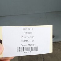 2012-2016 Porsche 911 991 3.4 Exhaust Muffler Center 99111143104 OEM
