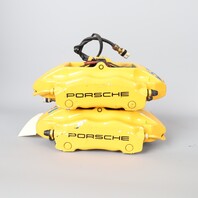 1999-2004 Porsche 911 996 C4 Front Brake Calipers Pair Silver Brembo OEM Used