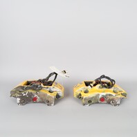 1999-2004 Porsche 911 996 C4 Front Brake Calipers Pair Silver Brembo OEM Used