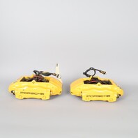 1999-2004 Porsche 911 996 C4 Front Brake Calipers Pair Silver Brembo OEM Used