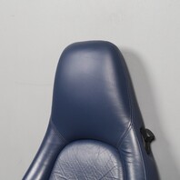 1995-1998 Porsche 911 993 Front Seat Upper Backrest Midnight Blue OEM Used