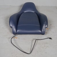 1995-1998 Porsche 911 993 Front Seat Upper Backrest Midnight Blue OEM Used