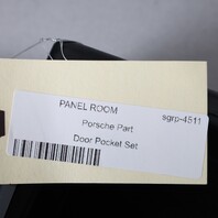 1990-1998 Porsche 911 993 Door Panel Pocket Left Right Pair Black OEM Used NOTE