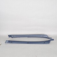 1990-1998 Porsche 911 964 993 Coupe Quarter Window Trim Pair Blue OEM Used