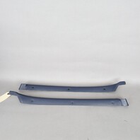 1990-1998 Porsche 911 964 993 Coupe Quarter Window Trim Pair Blue OEM Used