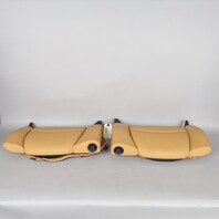 1995-1998 Porsche 911 993 Coupe Rear Seat Backrest Pair Leather Beige OEM Used