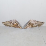 95-98 Porsche 911 993 Coupe Rear Quarter Trim Panels Grey Leatherette OEM Used