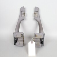 1995-1998 Porsche 911 993 Door Grab Pull Grey Leather Pair OEM Used