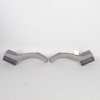 1995-1998 Porsche 911 993 Door Grab Pull Grey Leather Pair OEM Used