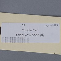 1999-2012 Porsche 911 Right Lateral Top Flap Motor 99656117604 OEM Used