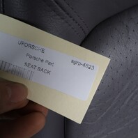 1995-1998 Porsche 911 993 Front Seat Upper Backrest Classic Grey OEM Used