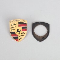 Porsche 911 Boxster Cayenne Hood Emblem Crest Badge 99355921100 OEM Used