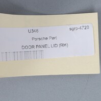 2005-2012 Porsche 911 Boxster Cayman Right Door Pocket Lid 99755522201 OEM Used